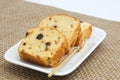 Homemade fruit pound cake Royalty Free Stock Photo