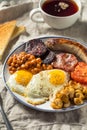 Homemade Full English Breakast with Eggs Sausage