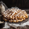 Homemade Funnel Cake ai generated