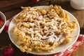 Homemade Funnel Cake with Powdered Sugar