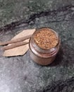 Homemade garam masala mixture of lots off all spices used very useful in to prepare different curries Royalty Free Stock Photo