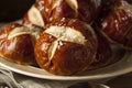 Homemade German Pretzels Rolls Royalty Free Stock Photo