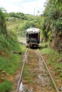 Homemade `ghost train` that run on abandoned railroad tracks