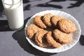 Homemade ginger coockie with sesame Royalty Free Stock Photo