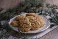 Homemade ginger and oats biscuits