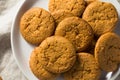 Homemade Ginger Snap Cookies Royalty Free Stock Photo