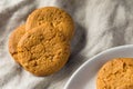 Homemade Ginger Snap Cookies Royalty Free Stock Photo