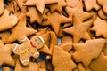 Homemade gingerbread Christmas cookies Royalty Free Stock Photo