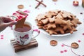 Homemade gingerbread cookies