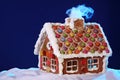 Homemade gingerbread house