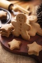 Homemade Gingerbread Men Cookies Royalty Free Stock Photo