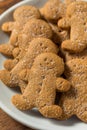 Homemade Gingerbread Men Cookies Royalty Free Stock Photo