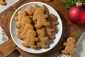 Homemade Gingerbread Men Cookies Royalty Free Stock Photo