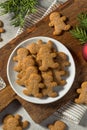 Homemade Gingerbread Men Cookies Royalty Free Stock Photo