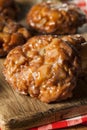 Homemade Glazed Apple Fritters Royalty Free Stock Photo