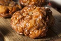 Homemade Glazed Apple Fritters Royalty Free Stock Photo