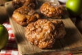 Homemade Glazed Apple Fritters Royalty Free Stock Photo