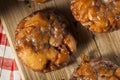 Homemade Glazed Apple Fritters Royalty Free Stock Photo