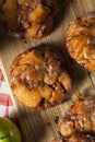 Homemade Glazed Apple Fritters Royalty Free Stock Photo