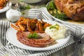 Homemade Glazed Easter Spiral Cut Ham Royalty Free Stock Photo