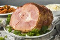 Homemade Glazed Easter Spiral Cut Ham