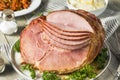 Homemade Glazed Easter Spiral Cut Ham