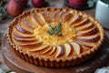 Homemade gluten-free buckwheat pear pie