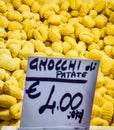 Homemade Gnocchi. Fresh pasta typical of the culinary tradition of Italy