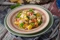 Homemade gnocchi with parmesan chicken