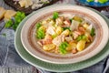 Homemade gnocchi with parmesan chicken