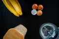 Homemade goodness: A kitchen scene set for baking banana bread joy Royalty Free Stock Photo