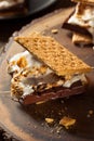 Homemade Gooey Marshmallow S'mores Royalty Free Stock Photo