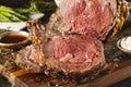 Homemade Grass Fed Prime Rib Roast Royalty Free Stock Photo