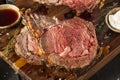 Homemade Grass Fed Prime Rib Roast Royalty Free Stock Photo