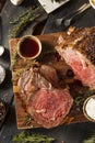 Homemade Grass Fed Prime Rib Roast Royalty Free Stock Photo