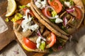 Homemade Greek Gyro Sandwich