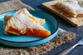 Homemade greek pumpkin pie with filo pie sheets