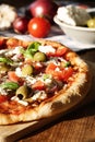 Homemade Greek Style Pizza Royalty Free Stock Photo