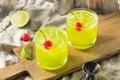 Homemade Green Melon Midori Sour