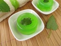 Homemade green soap