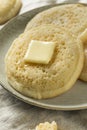 Homemade Grilled British Crumpets Royalty Free Stock Photo