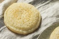 Homemade Grilled British Crumpets Royalty Free Stock Photo