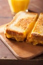 Homemade grilled cheese sandwich for breakfast Royalty Free Stock Photo