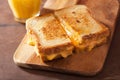 Homemade grilled cheese sandwich for breakfast Royalty Free Stock Photo