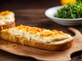 homemade grilled cheese sandwich for breakfast Royalty Free Stock Photo