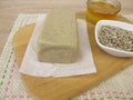 Halva bar made from sunflower seeds and honey