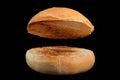 Homemade hamburger bun Royalty Free Stock Photo