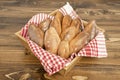 Homemade handmade tiny breads Royalty Free Stock Photo