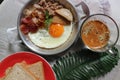 Homemade healthy breakfast plate. Royalty Free Stock Photo