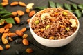 Homemade healthy breakfast ragi semiya upma